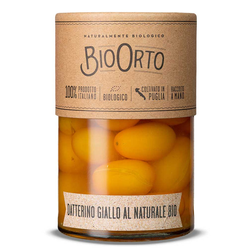 Bio Orto Organic Yellow Datterini Tomatoes in Water (360g / 12.70oz) - Bio Orto - 8051490501913 - Ciao Imports - Authentic Specialty Foods