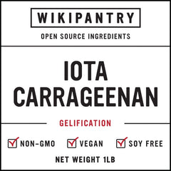 Iota Carrageenan (1lb / 16oz) - Wikipantry - 00850026830217 - Ciao Imports - Authentic Specialty Foods