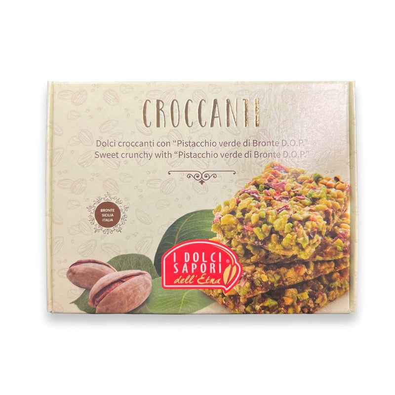 I Dolci Sapori dell Etna, Bronte DOP Green Pistachio Brittle, Italian Croccanti, 100g - I Dolci Sapori dell'Etna - 8033593540334 - Ciao Imports - Authentic Specialty Foods