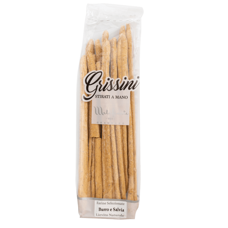 Malafronte, Butter & Sage Breadsticks, Italian Grissini (8.8oz/250g) - Malafronte - 8020804103297 - Ciao Imports - Authentic Specialty Foods