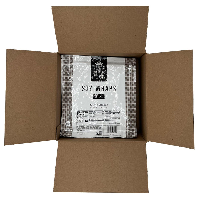 Sushi Party Soy Wrappers, Sesame, 20 sheets - Yamamotoyama - 011152080802 - Ciao Imports - Authentic Specialty Foods