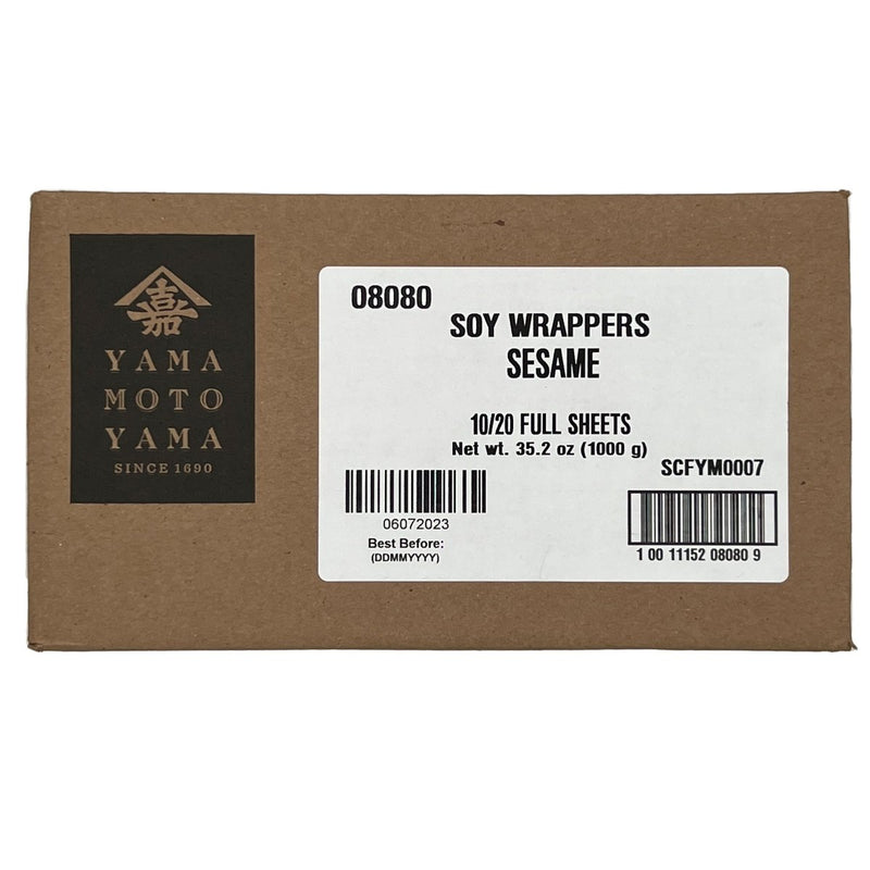 Sushi Party Soy Wrappers, Sesame, 20 sheets - Yamamotoyama - 011152080802 - Ciao Imports - Authentic Specialty Foods