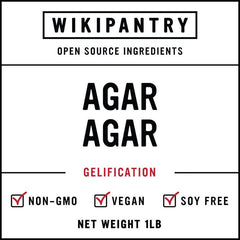 Agar Agar (1lb / 16oz) - Wikipantry - 00850026830095 - Ciao Imports - Authentic Specialty Foods