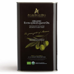 Atlas Organic Extra Virgin Olive Oil (5L Tin) - Atlas - Ciao Imports - Authentic Specialty Foods