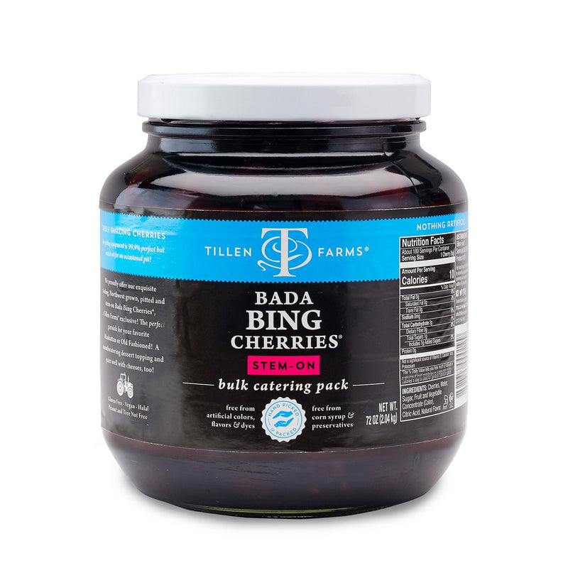 Bada Bing Cherries, Food Service, 72 oz Jar - Tillen Farms - 20898655000223 - Ciao Imports - Authentic Specialty Foods