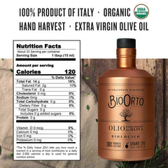Bio Orto Organic 'Ogliarola' Grand Cru Extra Virgin Olive Oil (500ml / 16.9oz) - Bio Orto - 8051490500756 - Ciao Imports - Authentic Specialty Foods