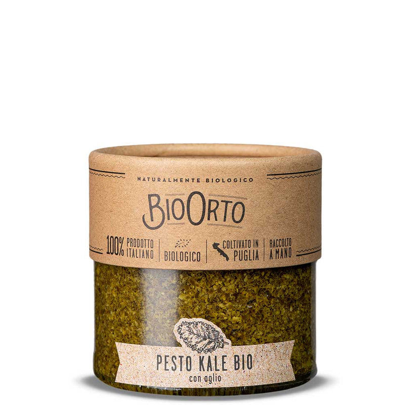 Bio Orto Organic Pesto Kale with Garlic (180g / 6.35oz) - Bio Orto - 8051490501753 - Ciao Imports - Authentic Specialty Foods