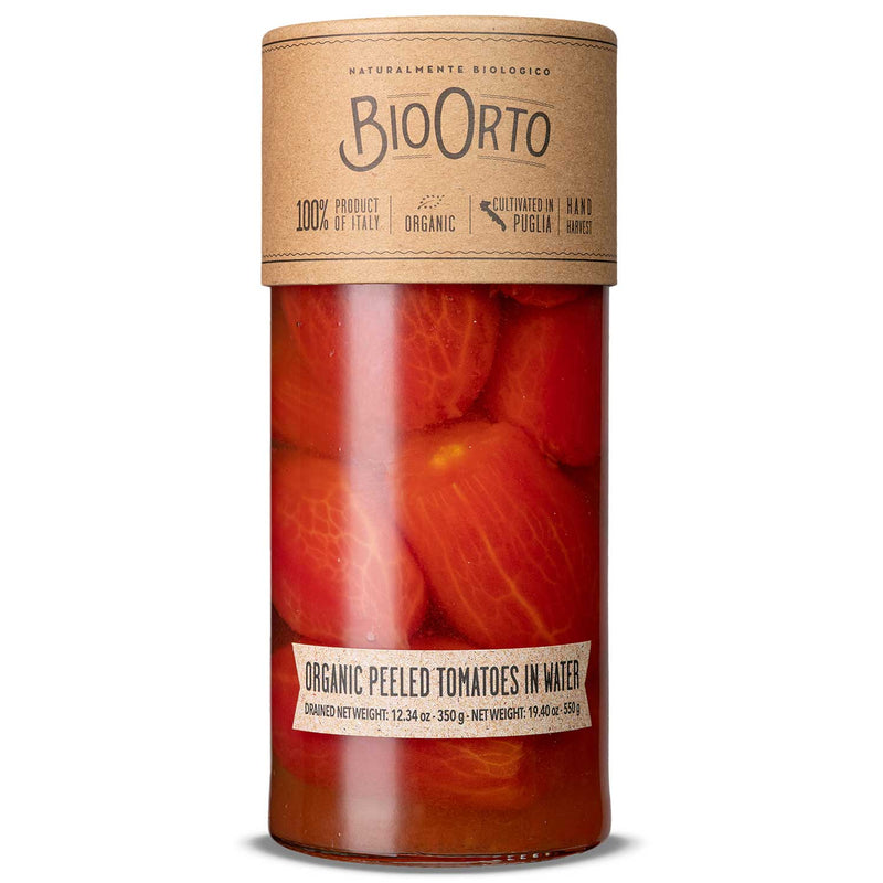 Bio Orto Organic Whole Peeled Tomatoes in Water (550g / 19.4oz) - Bio Orto - 8051490500442 - Ciao Imports - Authentic Specialty Foods