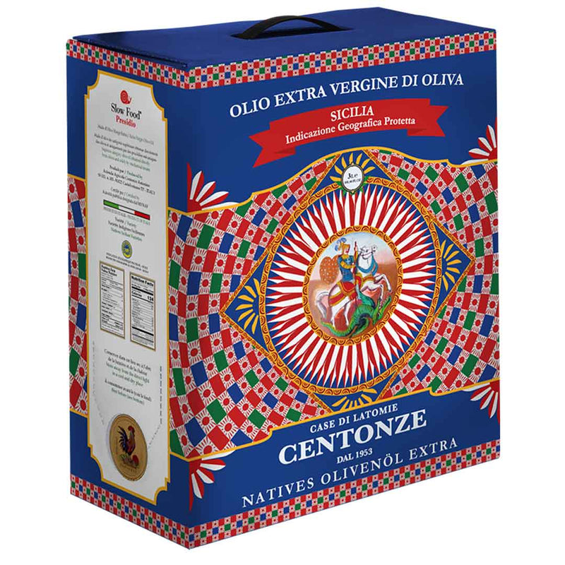 'Case di Latomie' I.G.P. Extra Virgin Olive Oil, Bag in Box (3L/101.4 fl oz) - Centonze - 8034105893900 - Ciao Imports - Authentic Specialty Foods