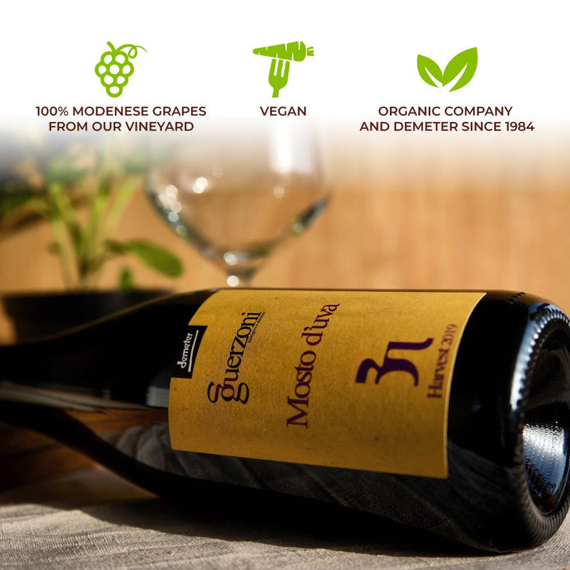 Grape Must - Organic & Biodynamic Certified, 750 ml - Guerzoni - 8032738590036 - Ciao Imports - Authentic Specialty Foods