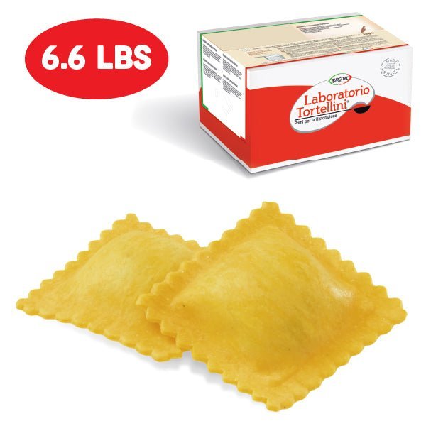 Laboratorio Tortellini, Tortellacci with Ricotta & Spinach, 6.6 lb. Case - Laboratorio Tortellini - 00870532000072 - Ciao Imports - Authentic Specialty Foods