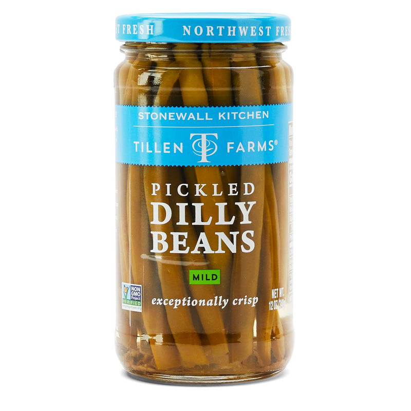 Mild Pickled Dilly Beans, 12 oz Jar - Tillen Farms - 087754120079 - Ciao Imports - Authentic Specialty Foods