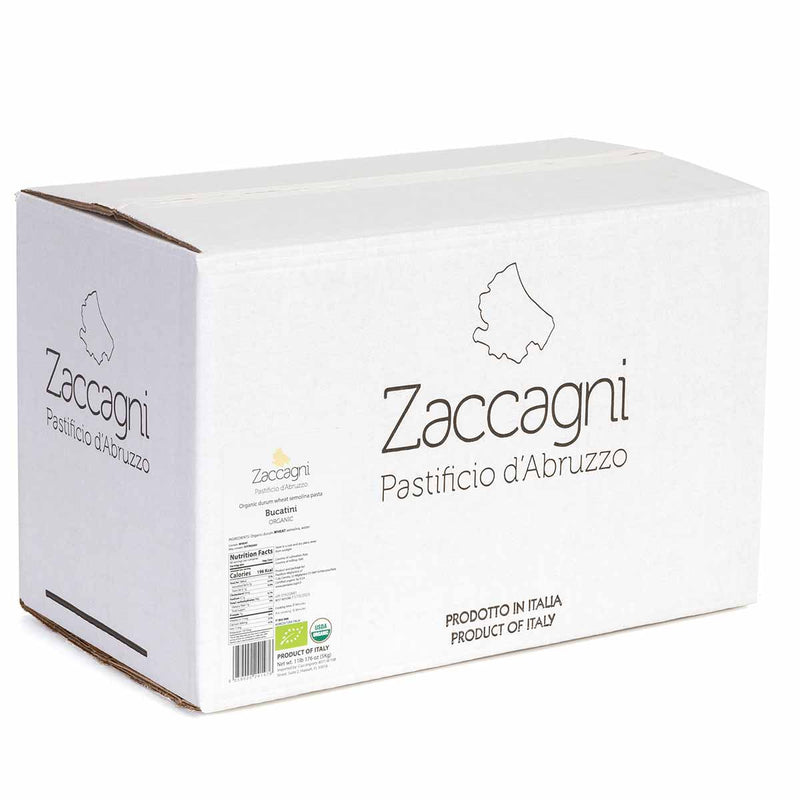 Organic Bucatini (11lbs/5kg) - Zaccagni - 8059020241476 - Ciao Imports - Authentic Specialty Foods
