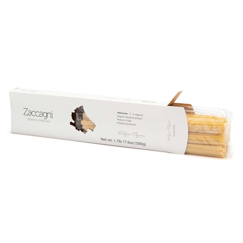 Organic Fettucine (1.1lbs/500g) - Zaccagni - 8059020240738 - Ciao Imports - Authentic Specialty Foods
