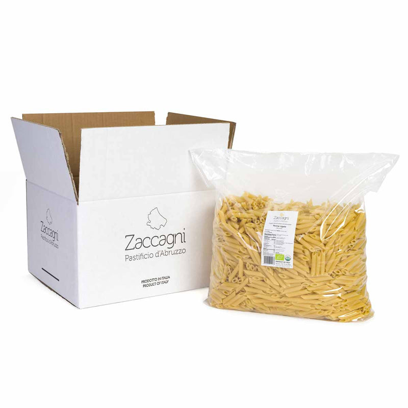 Organic Penne Rigate (11lbs/5kg) - Zaccagni - 8059020241438 - Ciao Imports - Authentic Specialty Foods