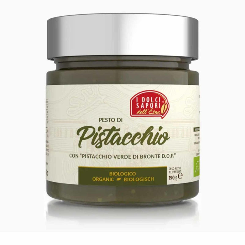 Pistachio Pesto with 'Green Pistachio from Bronte D.O.P.' (190g) - I Dolci Sapori dell Etna - Ciao Imports - Authentic Specialty Foods