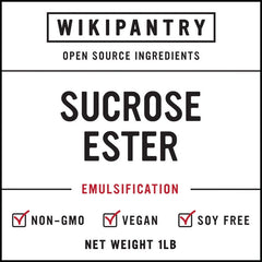 Sucrose Ester (1lb / 16oz) - Wikipantry - 00850026830293 - Ciao Imports - Authentic Specialty Foods