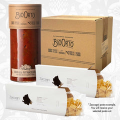 Taste of Italy Giftset, Case of Bio Orto Pasta Sauce (6-Pack), get a Zaccagni Pasta 2-Pack FREE - Ciao Imports - Ciao Imports - Authentic Specialty Foods